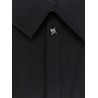 Compact cotton canvas shirt with Square Knot buttons
