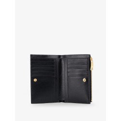 Leather wallet with Intrecciato pattern