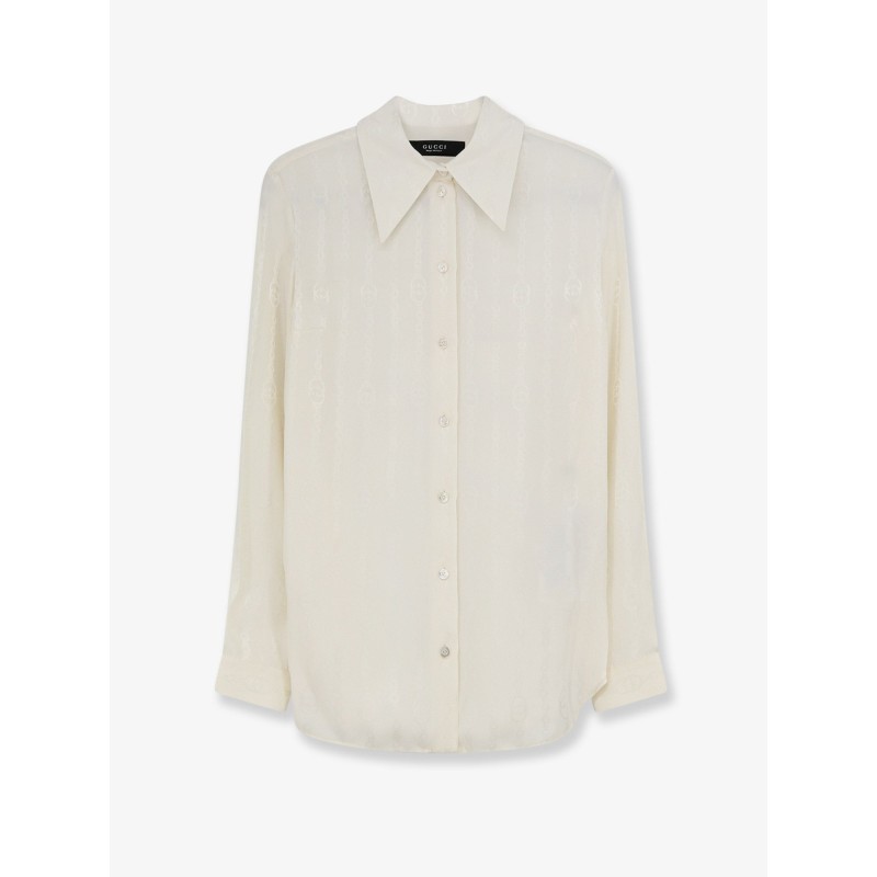 Silk shirt with iconic print
