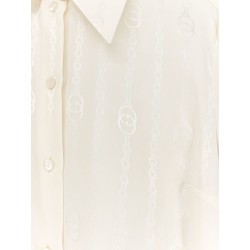 Silk shirt with iconic print