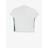 Ribbed cotton jersey polo shirt
