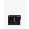 Leather wallet with Cassandre logo on the front