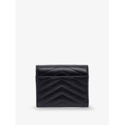 Leather wallet with Cassandre logo on the front