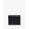 Leather wallet with Cassandre logo on the front