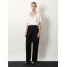 Silk and cotton blend T-shirt
