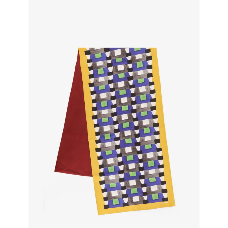 Multicolored silk scarf