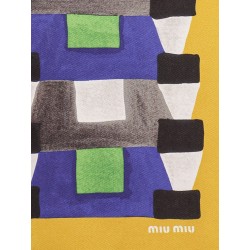 Multicolored silk scarf