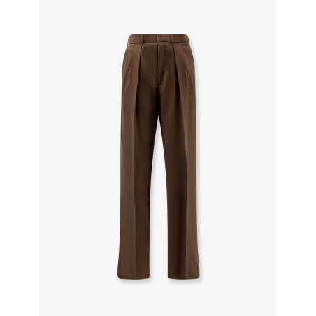 Wool trousers with pinces