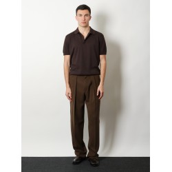 Wool trousers with pinces