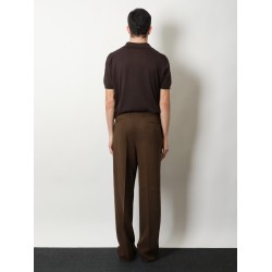 Wool trousers with pinces