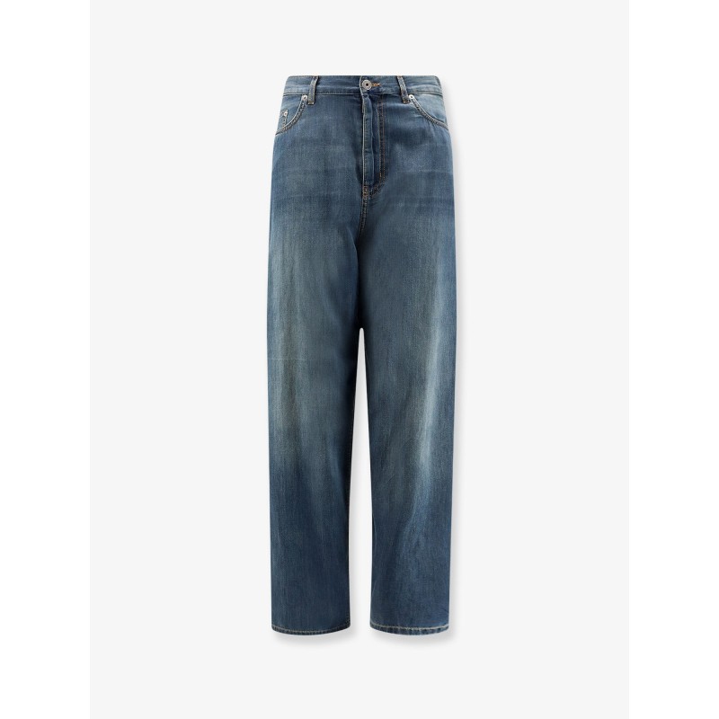 Light Denim Jeans with Vintage effect