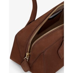 Teckel Medium suede shoulder bag