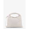 Mini Hop leather crossbody bag with Intrecciato pattern