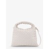 Mini Hop leather crossbody bag with Intrecciato pattern