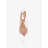 Le Coeur Slingback PVC and leather pumps