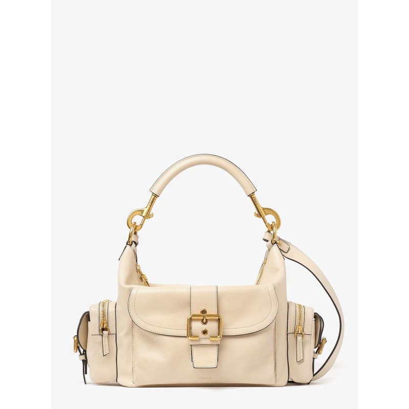 Medium Double Carry leather shoulder bag