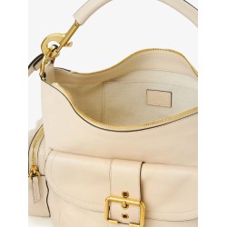 Medium Double Carry leather shoulder bag