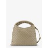 Mini Hop leather crossbody bag with Intrecciato pattern