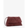 Suede Giorno crossbody bag with Intrecciato motif