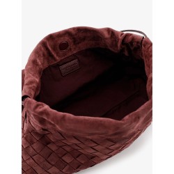 Suede Giorno crossbody bag with Intrecciato motif