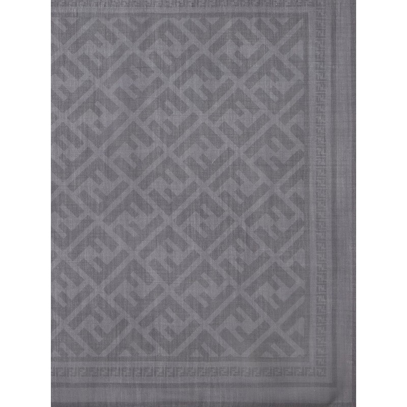 Wool and silk scarf