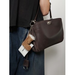 Rodeo S leather crossbody bag with vintage motif