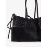Pinacoteca leather handbag with Intrecciato motif