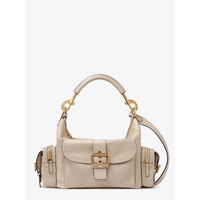 Medium Double Carry leather shoulder bag