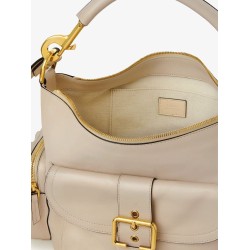 Medium Double Carry leather shoulder bag
