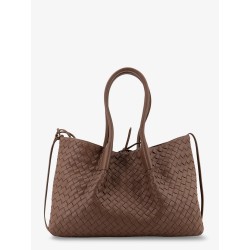 Pinacoteca leather handbag with Intrecciato motif
