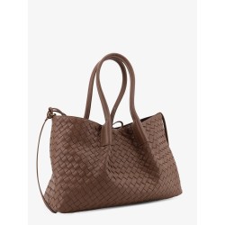 Pinacoteca leather handbag with Intrecciato motif