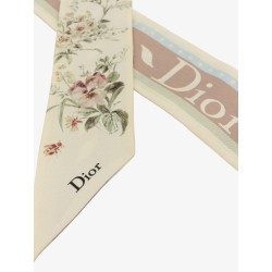 Silk bandeau with toile de Jouy Floral Garden print