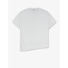 Asymmetric cotton blend t-shirt
