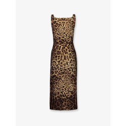 Midi Dress with Animal print