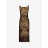 Midi Dress with Animal print
