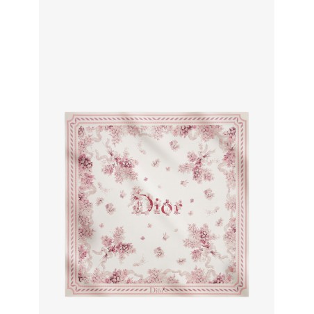 Dior Lilac Bouquet Print Silk foulard