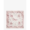Dior Lilac Bouquet Print Silk foulard