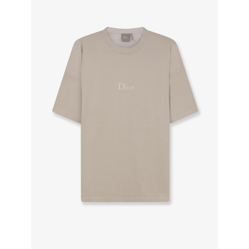 Cotton T-shirt with lettering logo