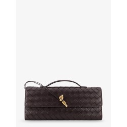 Andiamo Leather Clutch with Intrecciato motif