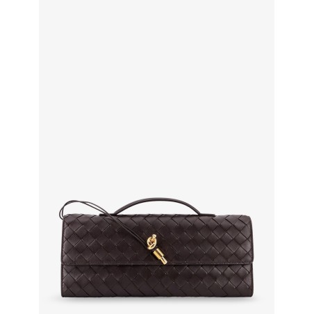 Andiamo Leather Clutch with Intrecciato motif