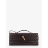 Andiamo Leather Clutch with Intrecciato motif