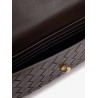 Andiamo Leather Clutch with Intrecciato motif
