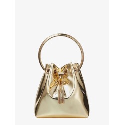 Bon Bon Metallic Leather Bucket Bag