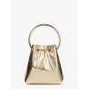 Bon Bon Metallic Leather Bucket Bag