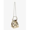 Bon Bon Metallic Leather Bucket Bag
