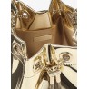 Bon Bon Metallic Leather Bucket Bag