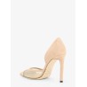 Brigitte voile and suede décolleté