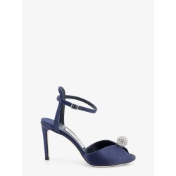 Sacora satin sandals with crystal detail