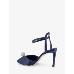 Sacora satin sandals with crystal detail