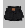 SHORTS IN DENIM CON LOGO